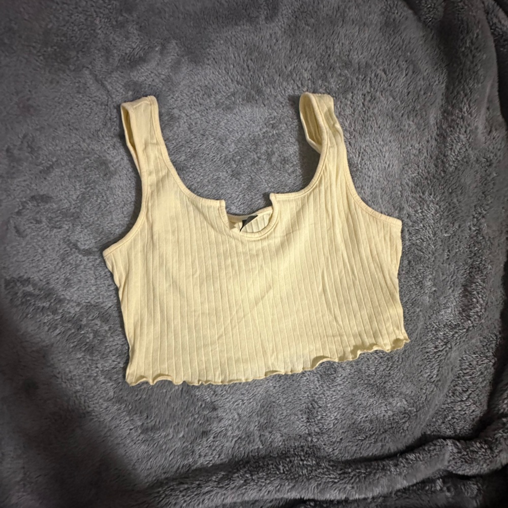 Yellow shein tank top